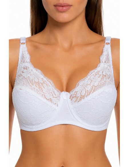 Sutien din bumbac si dantela cu sarma Lemila 16166