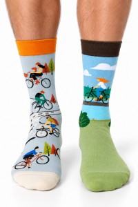 Sosete haioase barbati cu biciclisti si design complementar 2