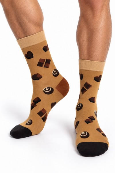 Sosete barbati cu ciocolata din 80% bumbac marime 40-45