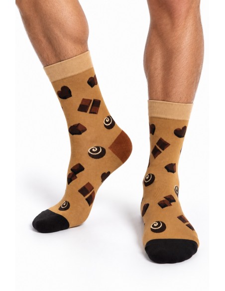 Sosete barbati cu ciocolata din 80% bumbac marime 40-45