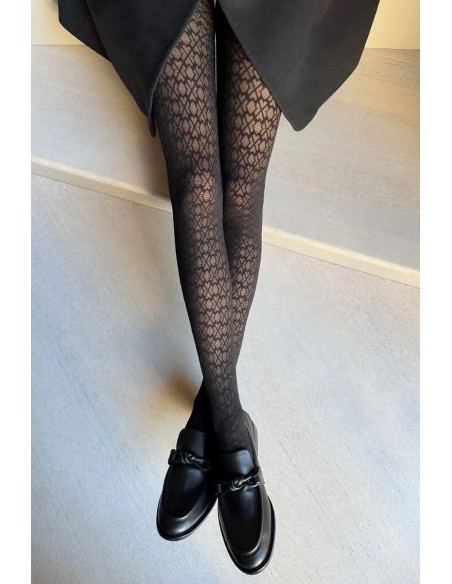 Ciorapi 40 den cu model geometric Veneziana Ornamento