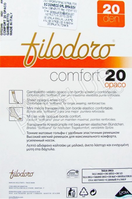 Filodoro comfort 20 - sosete 3/4
