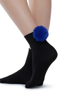 Sosete 50 den - 1/4 cu pon pon 2