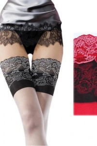 Ciorapi fini rosii cu banda adeziva - Fiore Judith 2